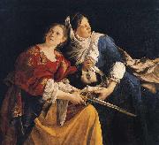 Orazio Gentileschi Judith and Her Maidservant with the Head of Holofernes USA oil painting artist